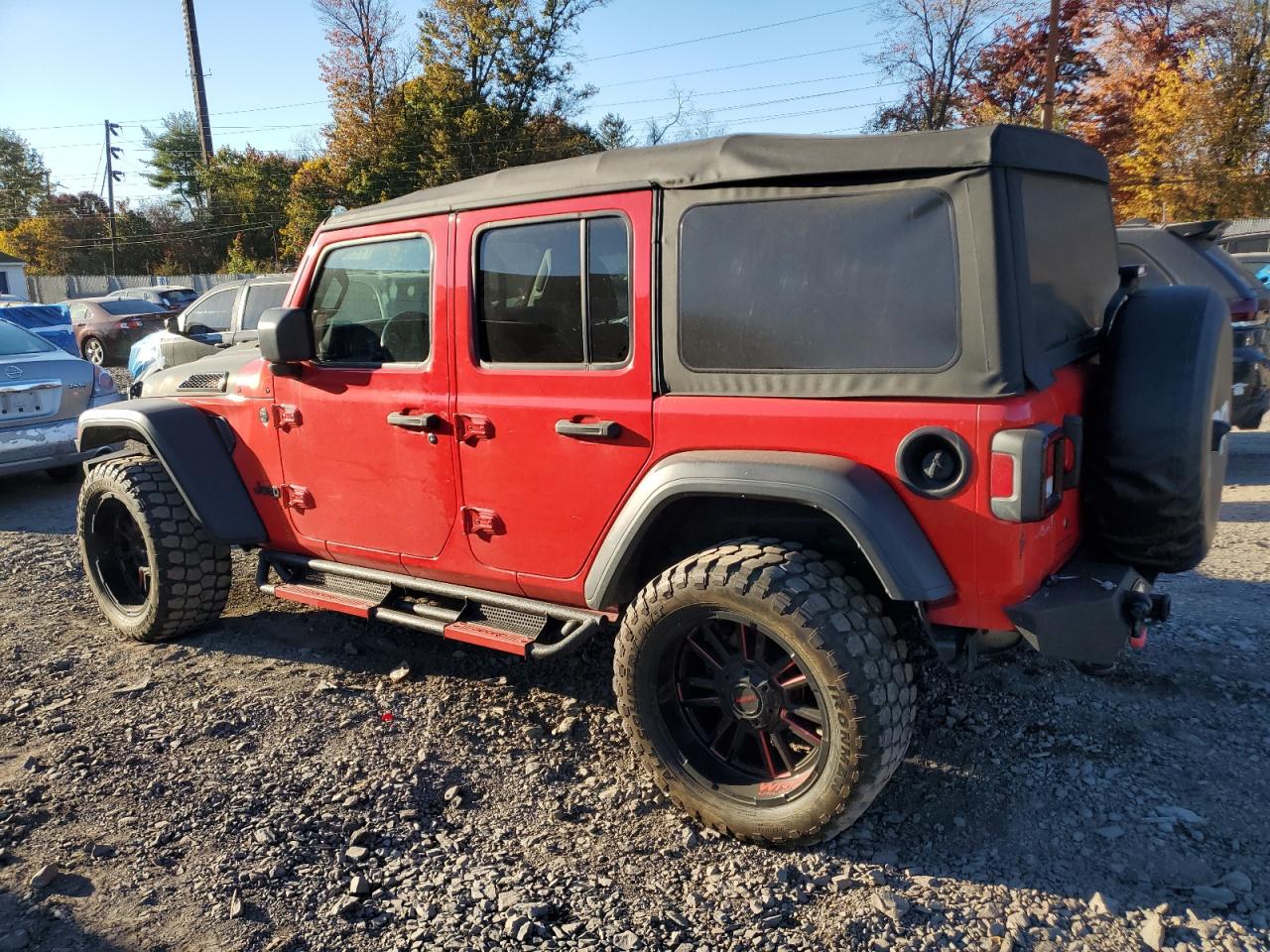 2019 Jeep Wrangler Unlimited Sport red null gas 1C4HJXDN9KW564101 photo #3