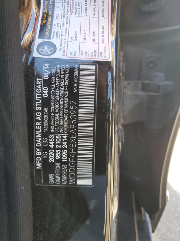 2014 Mercedes-Benz C 250 VIN: WDDGF4HBXEA963957 Lot: 84964605