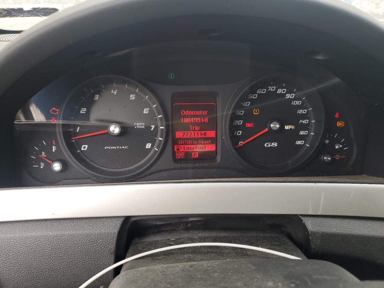 2009 Pontiac G8 VIN: 6G2ER57709L164167 Lot: 89660535