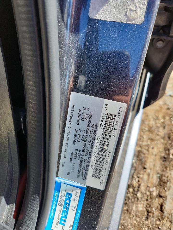 2014 Mazda 6 Sport VIN: JM1GJ1U61E1156954 Lot: 84463875