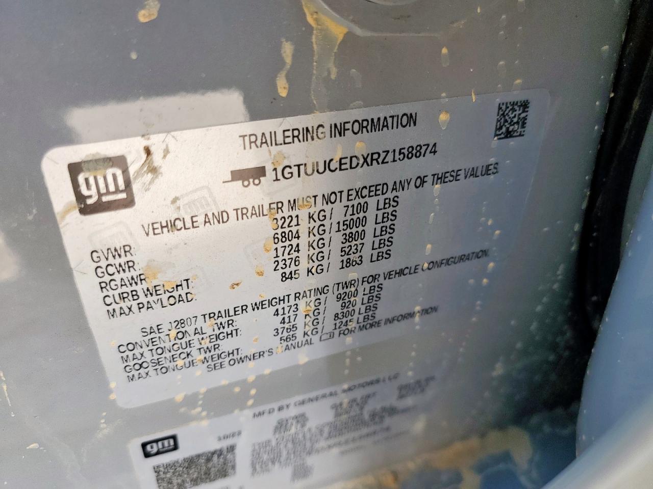 2024 GMC Sierra K1500 Elevation VIN: 1GTUUCEDXRZ158874 Lot: 81983955