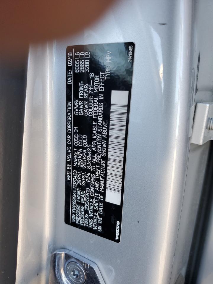 2018 Volvo Xc90 T5 VIN: YV4102CK4J1370423 Lot: 86778885