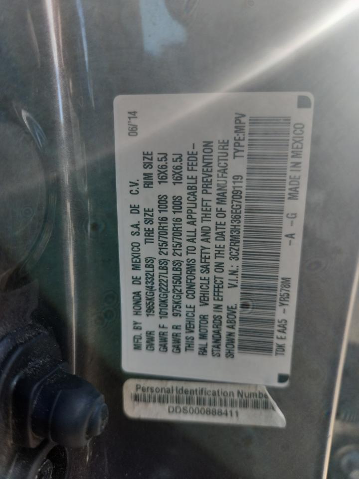 2014 Honda Cr-V Lx VIN: 3CZRM3H36EG709119 Lot: 89909785