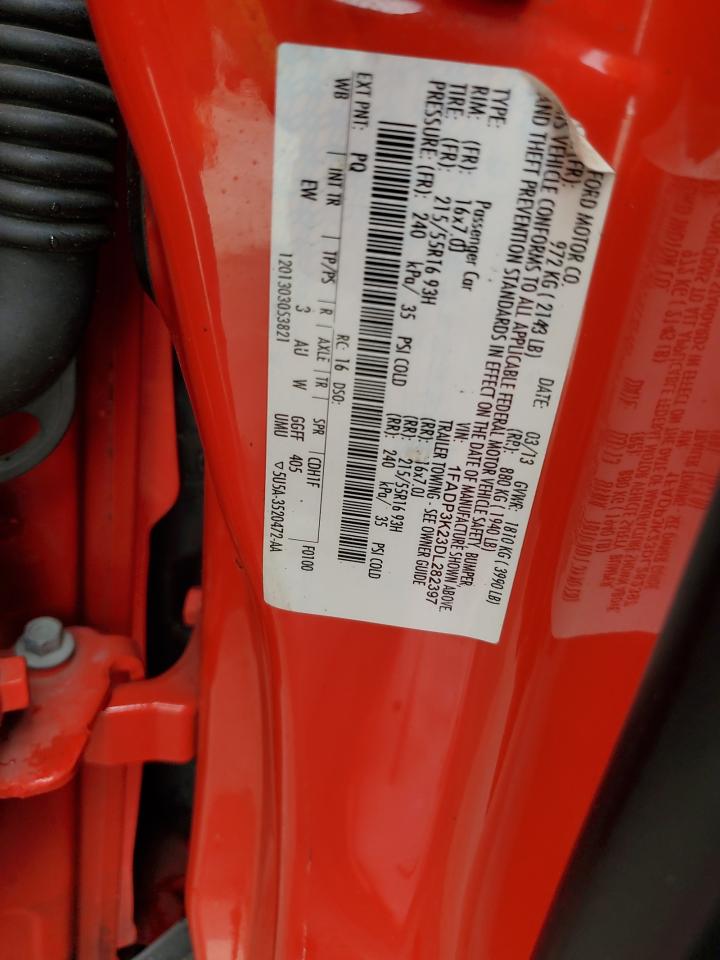 2013 Ford Focus Se VIN: 1FADP3K23DL282397 Lot: 85738945