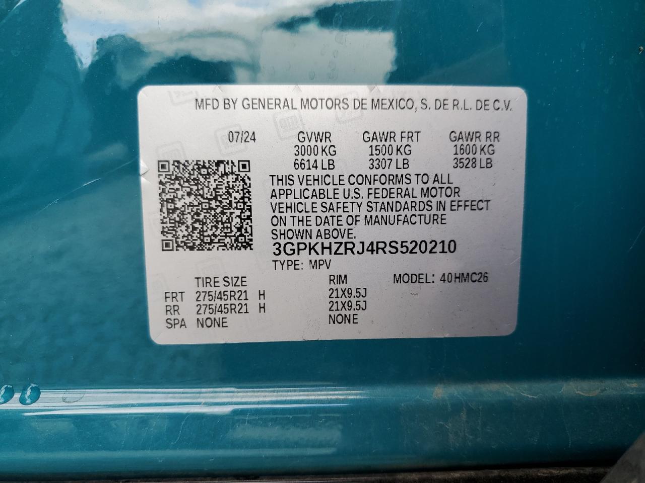 2024 Honda Prologue Elite VIN: 3GPKHZRJ4RS520210 Lot: 86469745