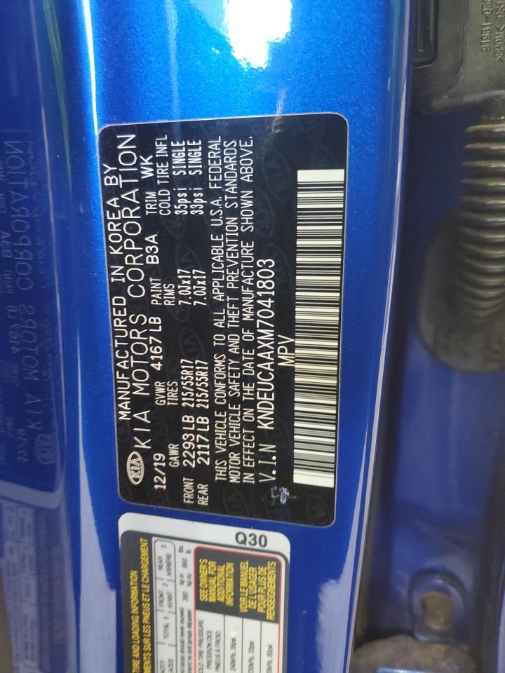 2021 Kia Seltos S VIN: KNDEUCAAXM7041803 Lot: 82411135