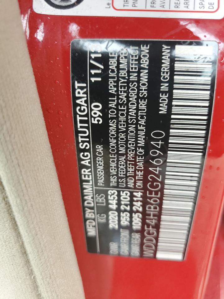 2014 Mercedes-Benz C 250 VIN: WDDGF4HB6EG246940 Lot: 85420715