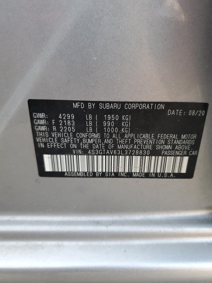 2020 Subaru Impreza Premium VIN: 4S3GTAV63L3728830 Lot: 84898145