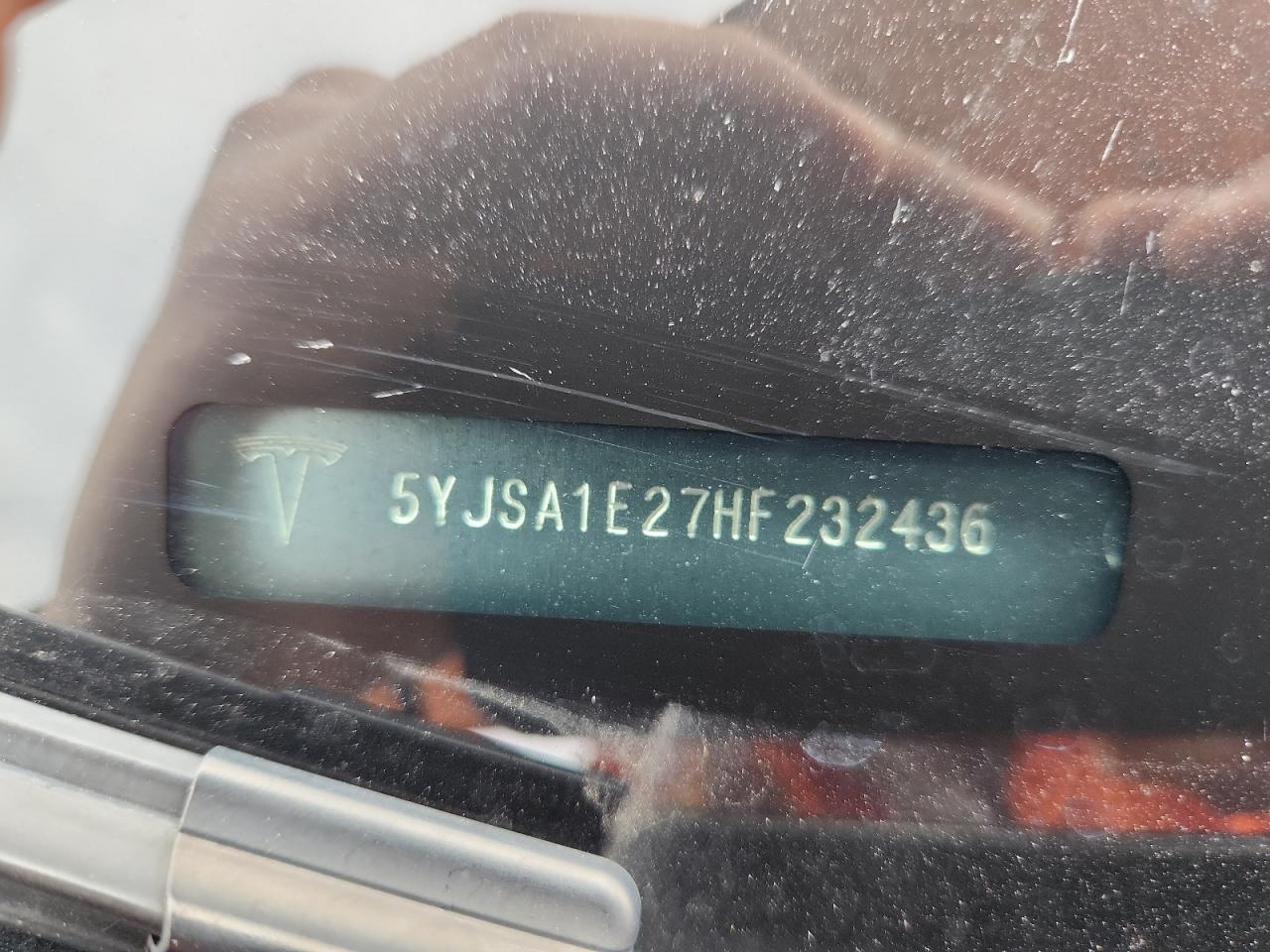 2017 Tesla Model S VIN: 5YJSA1E27HF232436 Lot: 90399685