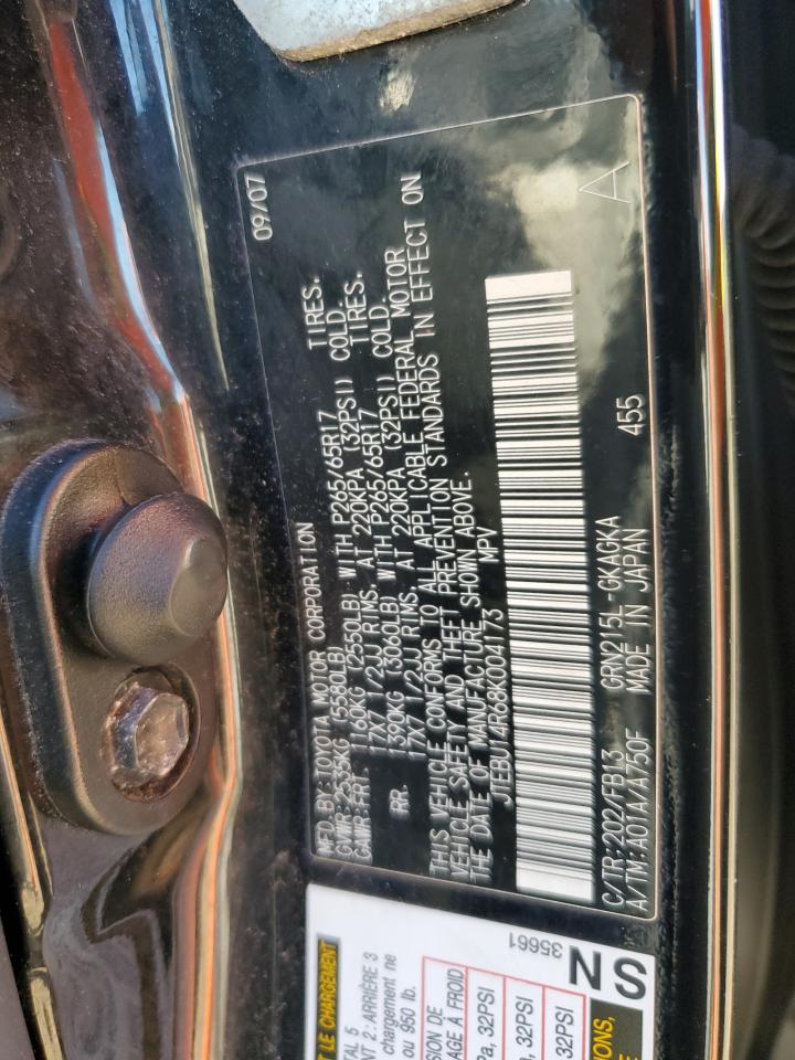 2008 Toyota 4Runner Sr5 VIN: JTEBU14R68K004173 Lot: 81945115