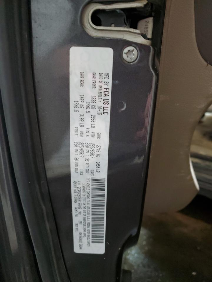 2016 Chrysler Town & Country Touring VIN: 2C4RC1BG7GR212795 Lot: 85548785