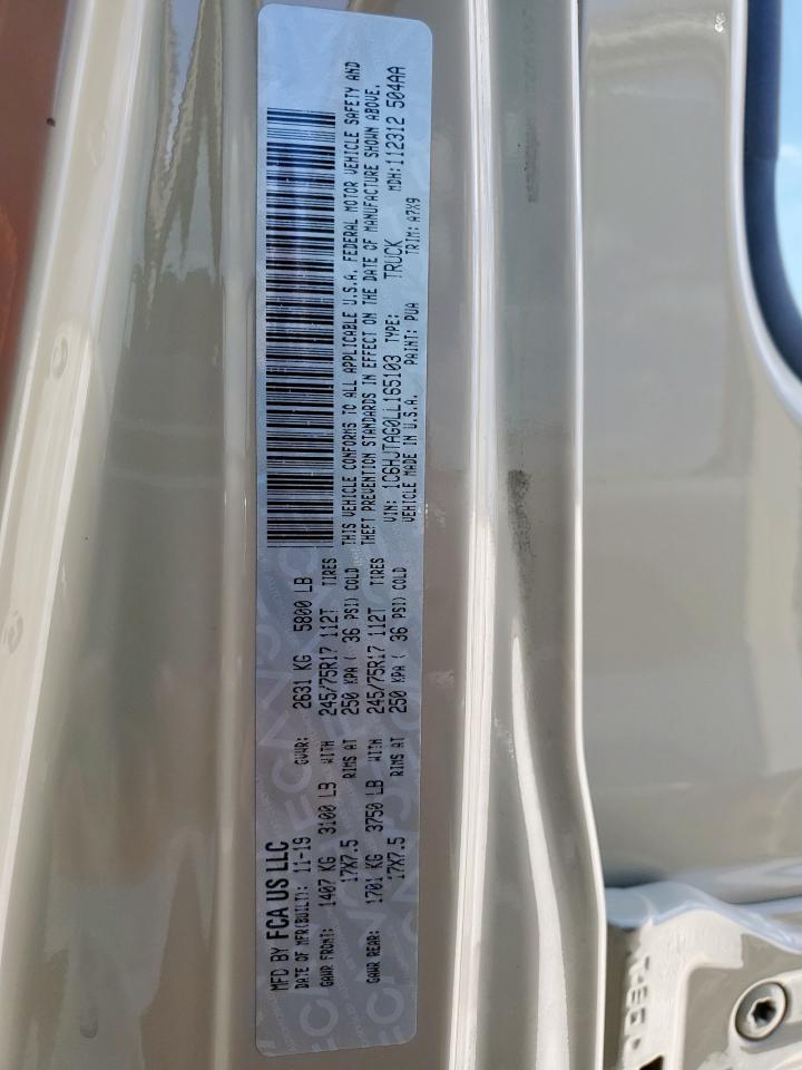 2020 Jeep Gladiator Sport VIN: 1C6HJTAG0LL165103 Lot: 84199355