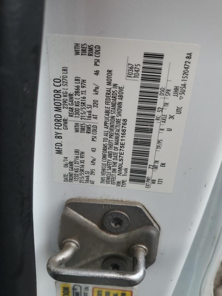 2014 Ford Transit Connect Xl VIN: NM0LS7E75E1168768 Lot: 86286815