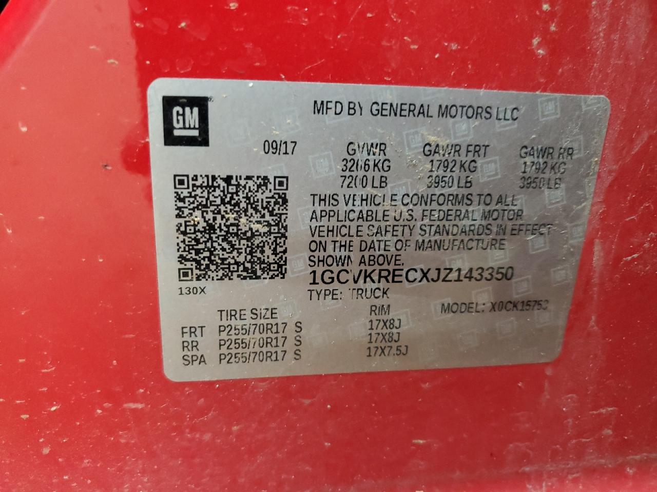 2018 Chevrolet Silverado K1500 Lt VIN: 1GCVKRECXJZ143350 Lot: 82220265