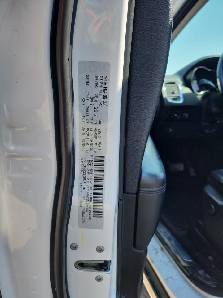 2016 Dodge Durango Limited VIN: 1C4RDHDGXGC322221 Lot: 82215475