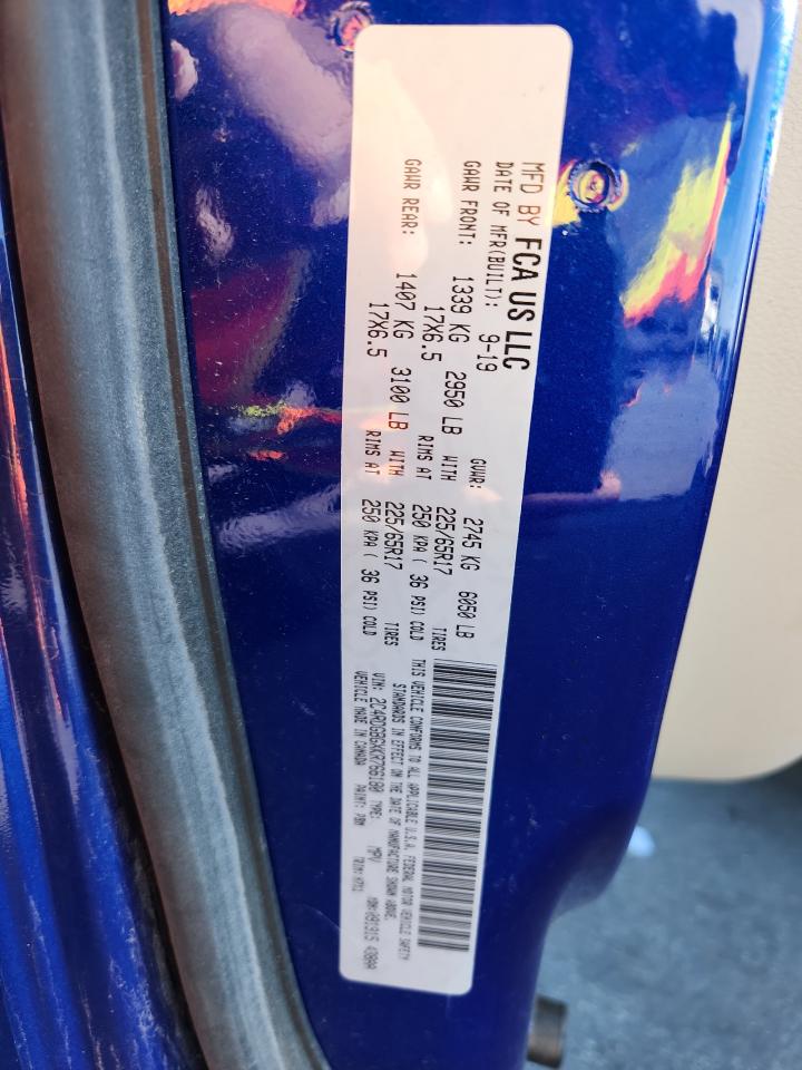 2019 Dodge Grand Caravan Se VIN: 2C4RDGBGXKR766180 Lot: 84795275