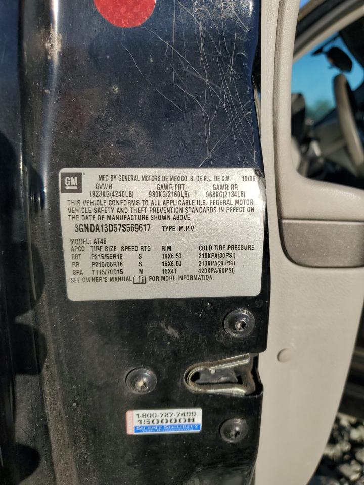 2007 Chevrolet Hhr Ls VIN: 3GNDA13D57S569617 Lot: 86492375