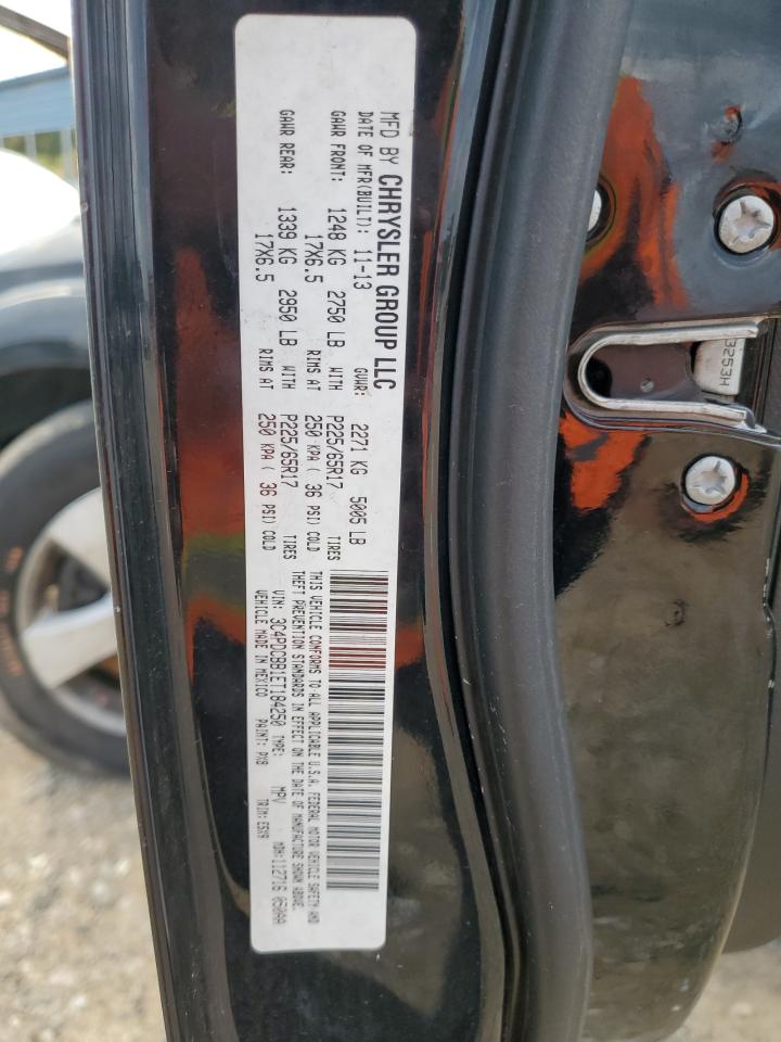 2014 Dodge Journey Sxt VIN: 3C4PDCBB1ET184250 Lot: 89589865