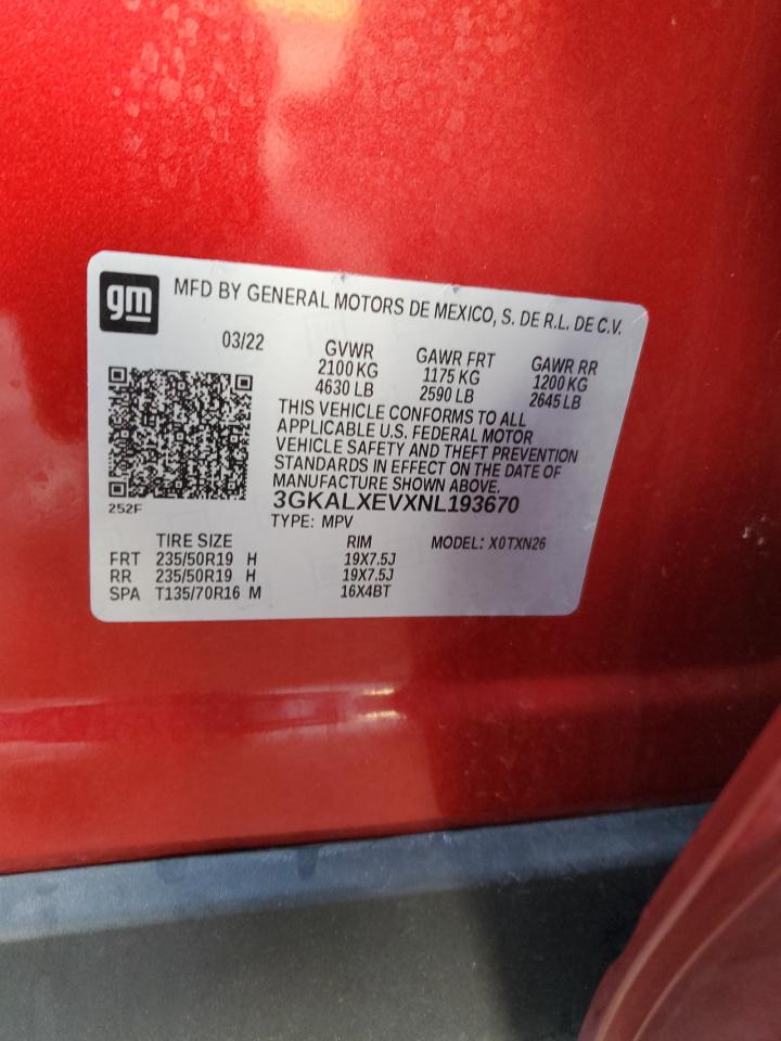 2022 GMC Terrain Denali VIN: 3GKALPEG2RL395653 Lot: 82203765