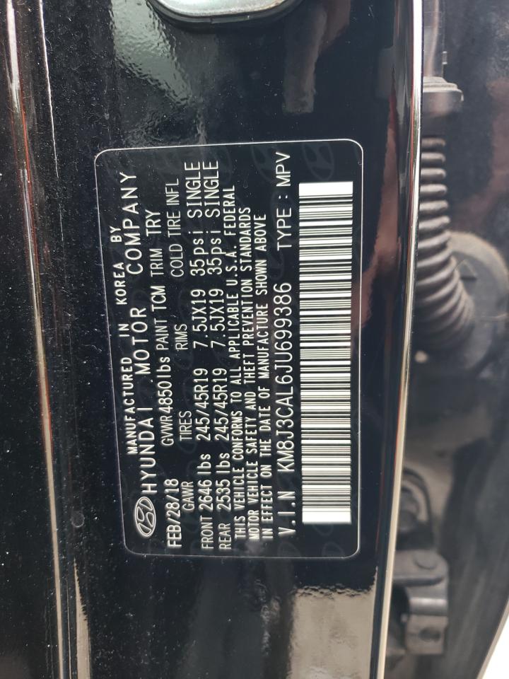 2018 Hyundai Tucson Sport VIN: KM8J3CAL6JU699386 Lot: 85731775