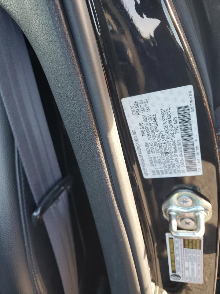 2016 Acura Rdx VIN: 5J8TB4H34GL027662 Lot: 89914775