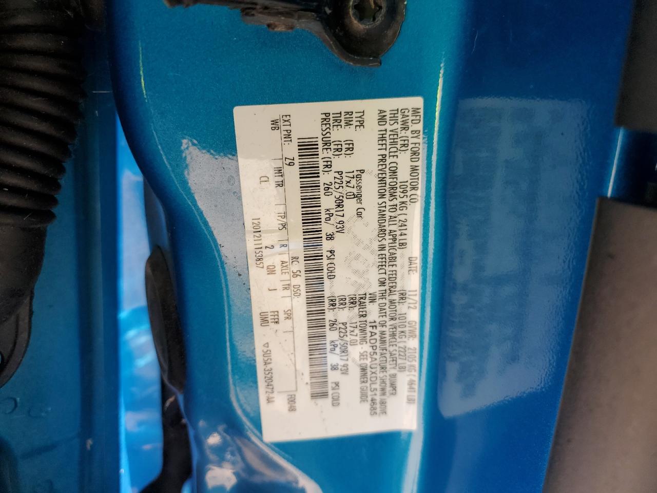 2013 Ford C-Max Se VIN: 1FADP5AUXDL514685 Lot: 90550685