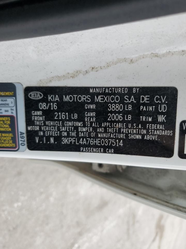 2017 Kia Forte Lx VIN: 3KPFL4A76HE037514 Lot: 82659585