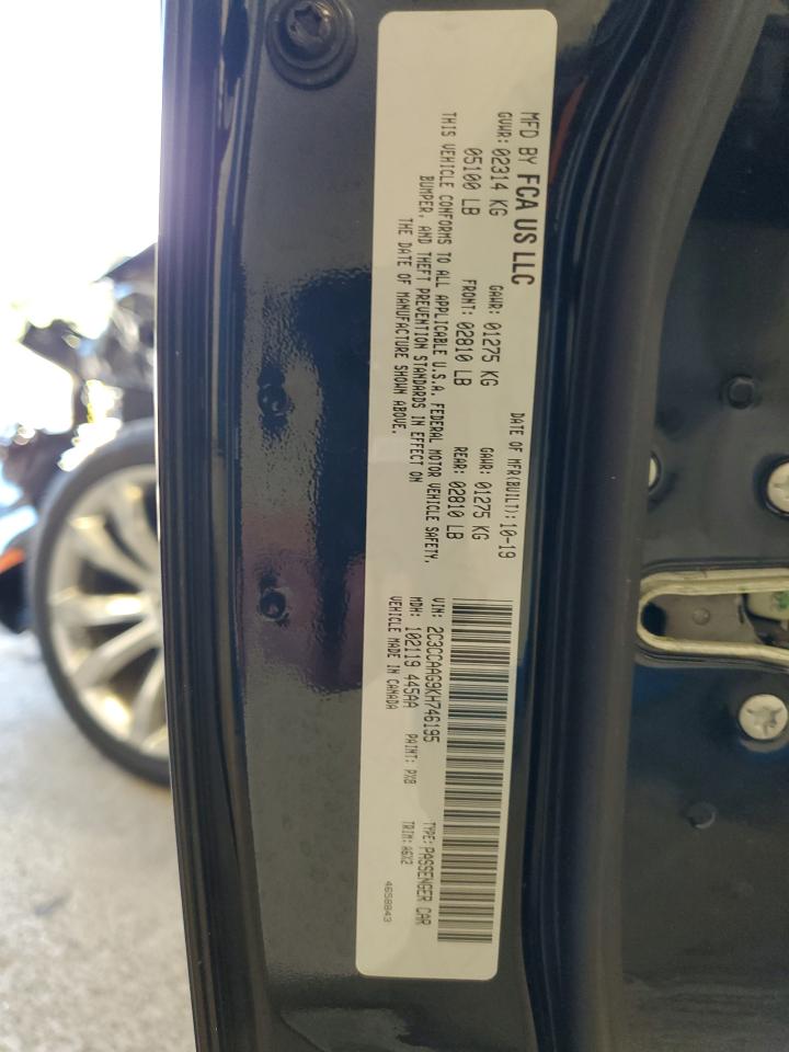 2019 Chrysler 300 Touring VIN: 2C3CCAAG9KH746195 Lot: 84523565