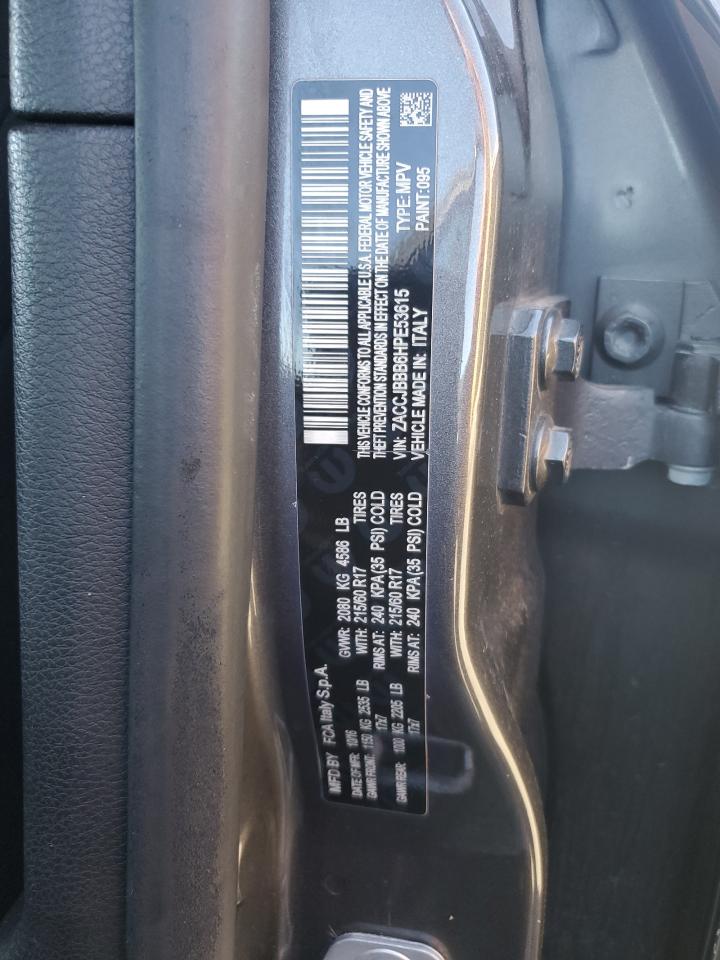 2017 Jeep Renegade Latitude VIN: ZACCJBBB6HPE53615 Lot: 81998415