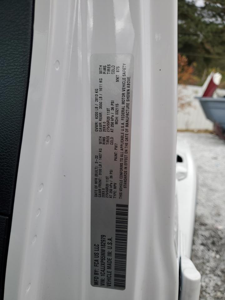 2022 Jeep Wrangler Unlimited Sahara 4Xe VIN: 1C4JJXP65NW182979 Lot: 89898485