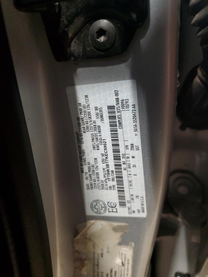 2019 Ford F350 Super Duty VIN: 1FT8W3BT7KEC59021 Lot: 81455005