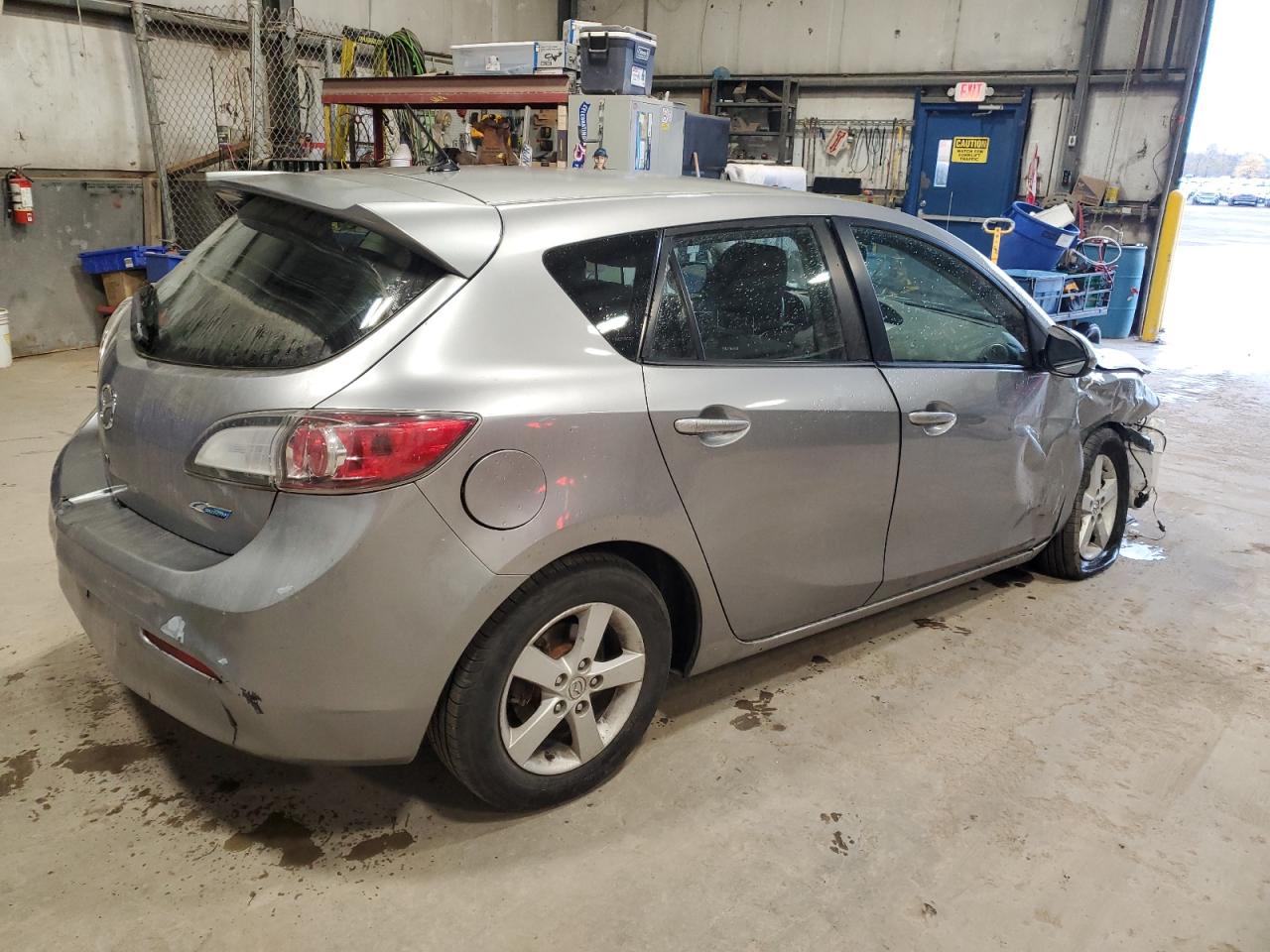 2013 Mazda 3 I grey hatchback gas JM1BL1L79D1828174 photo #4