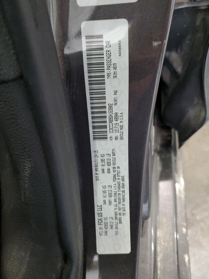 2016 Chrysler 200 Limited VIN: 1C3CCCAB9GN163902 Lot: 85882455