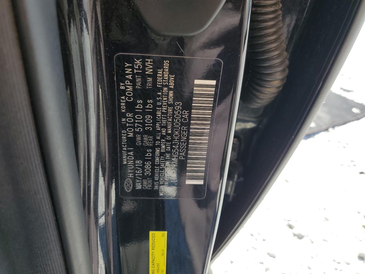 2019 Genesis G90 Ultimate VIN: KMHG54JH0KU050593 Lot: 90349225