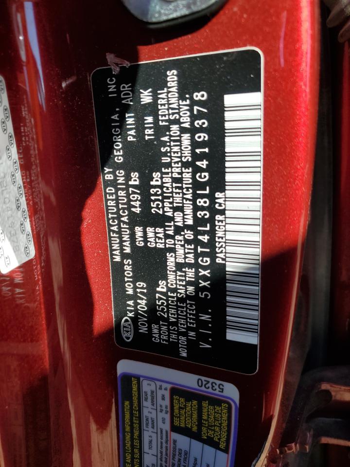 2020 Kia Optima Lx VIN: 5XXGT4L38LG419378 Lot: 84954335