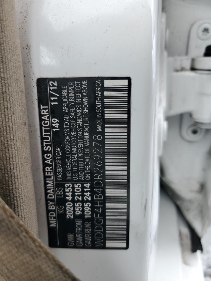 2013 Mercedes-Benz C 250 VIN: WDDGF4HB4DR269278 Lot: 87036035