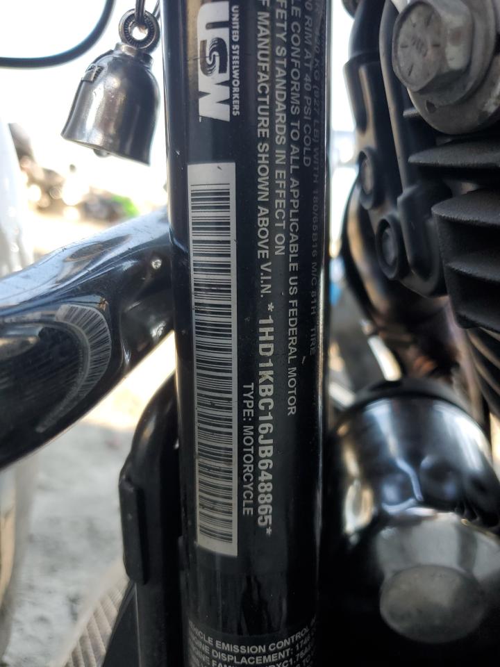 2018 Harley-Davidson Flhx Street Glide VIN: 1HD1KBC16JB648865 Lot: 81921165