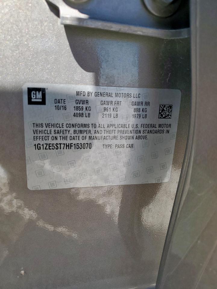 2017 Chev Impala VIN: 1G1ZE5ST7HF153070 Lot: 85896835