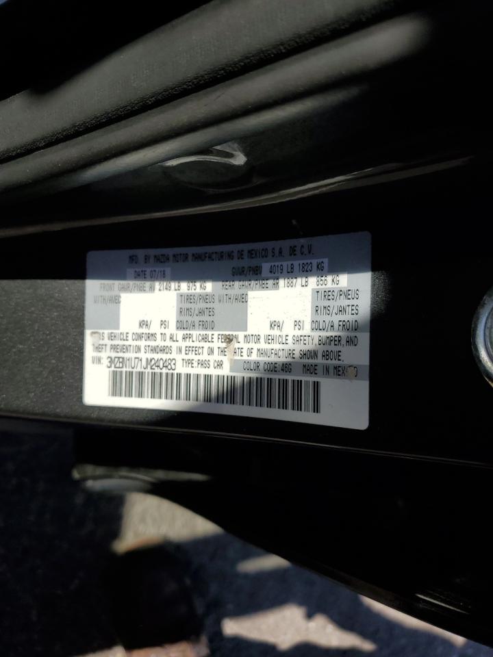 2018 Mazda 3 Sport VIN: 3MZBN1U71JM240483 Lot: 91060055