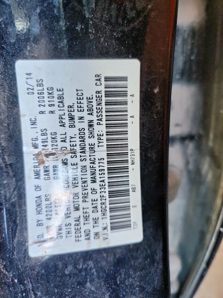 2014 Honda Accord Lx VIN: 1HGCR2F33EA159775 Lot: 82473165