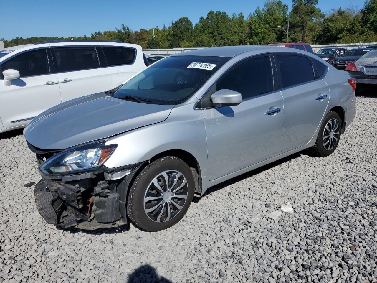 2017 Nissan Sentra S silver null gas 3N1AB7APXHY227879 photo #1