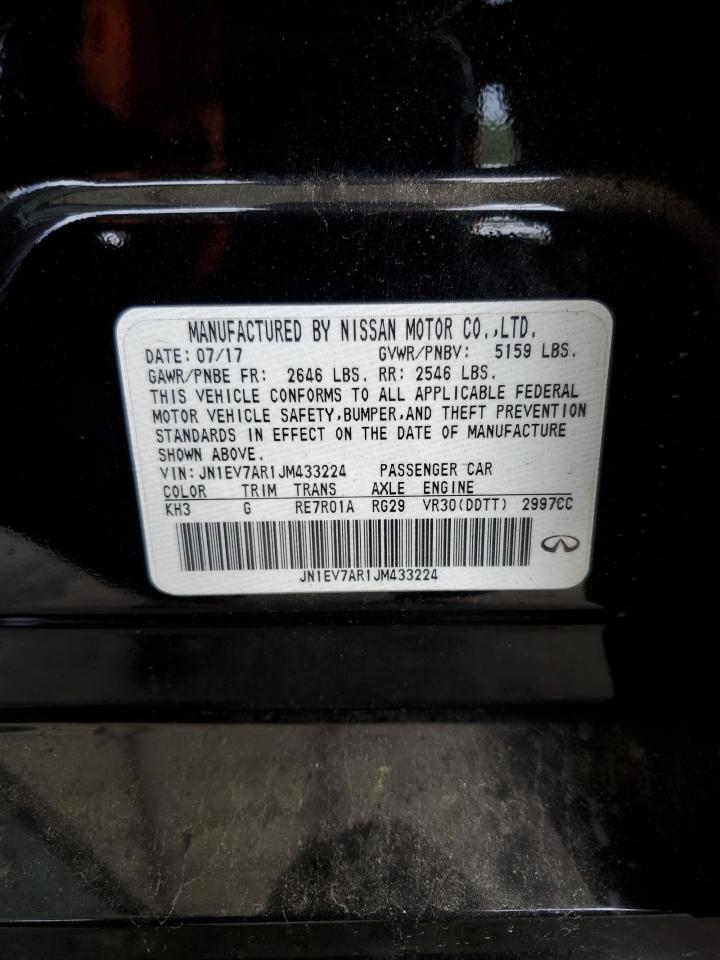 2018 Infiniti Q50 Luxe VIN: JN1EV7AR1JM433224 Lot: 85664945