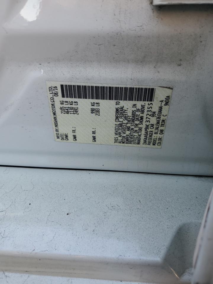 2017 Nissan Maxima 3.5S VIN: 1N4AA6AP9HC372355 Lot: 81654225