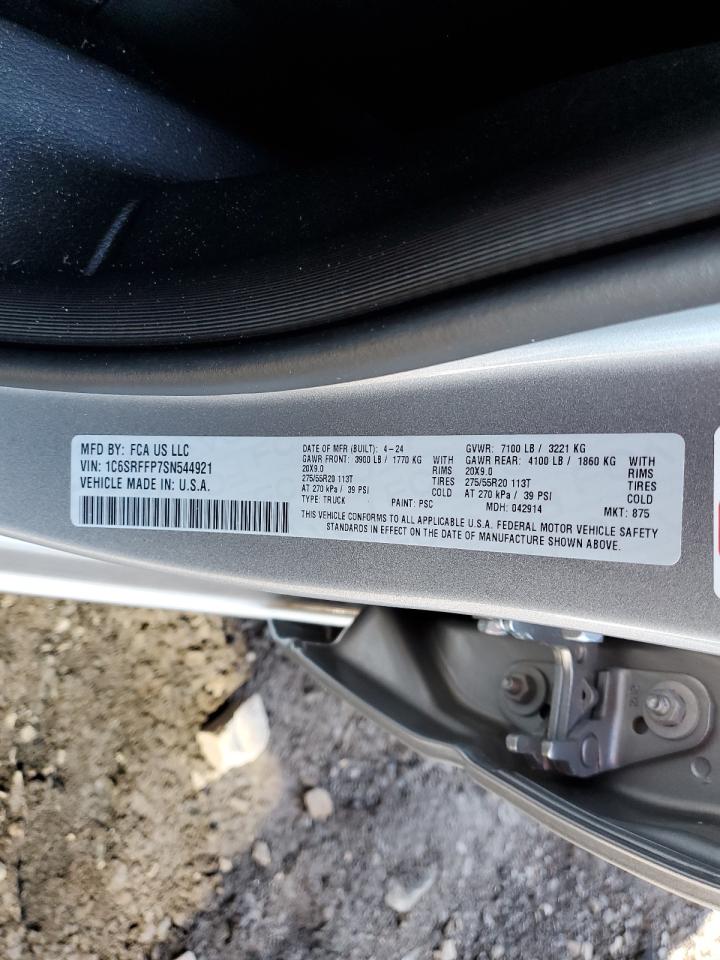 2025 Ram 1500 Big Horn/Lone Star VIN: 1C6SRFFP7SN544921 Lot: 89639375