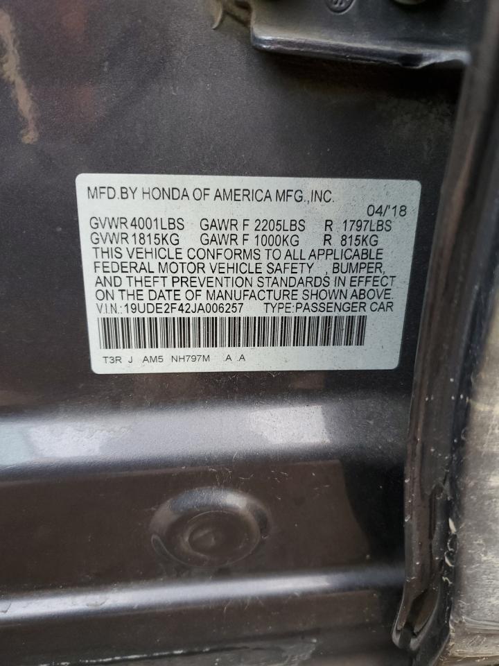 2018 Acura Ilx Special Edition VIN: 19UDE2F42JA006257 Lot: 86682195