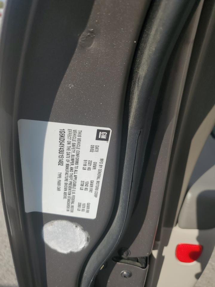 2003 Cadillac Deville VIN: 1G6KD54Y43U151482 Lot: 86868705