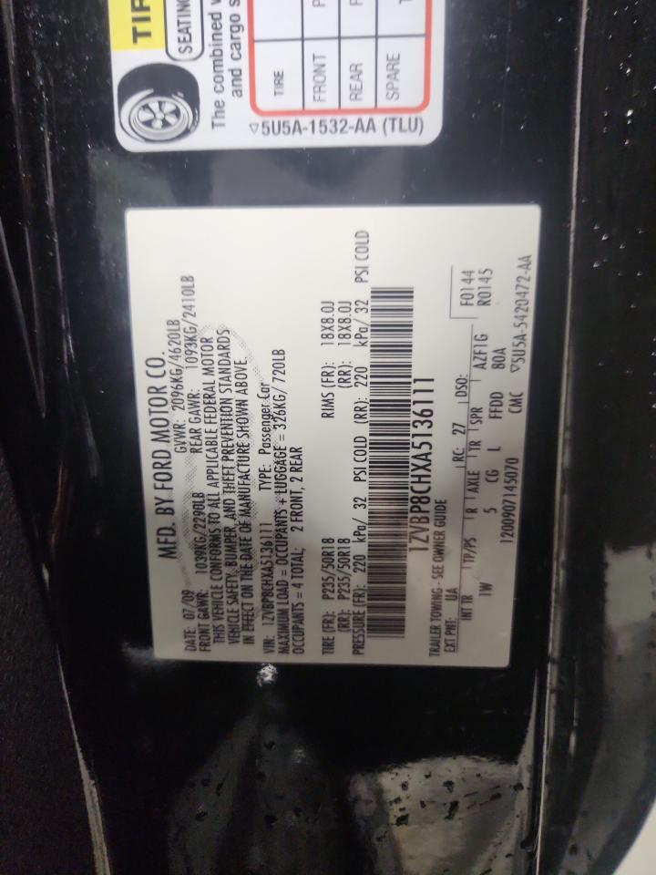 2010 Ford Mustang Gt VIN: 1ZVBP8CHXA5136111 Lot: 90316285