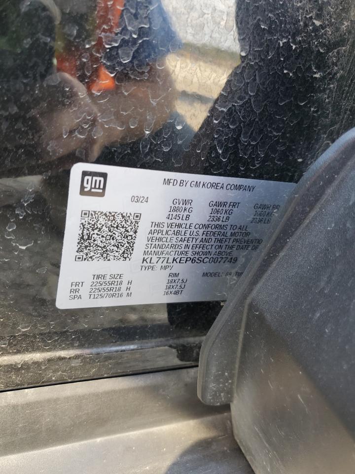 2025 Chevrolet Trax Activ VIN: KL77LKEP6SC007749 Lot: 82540135