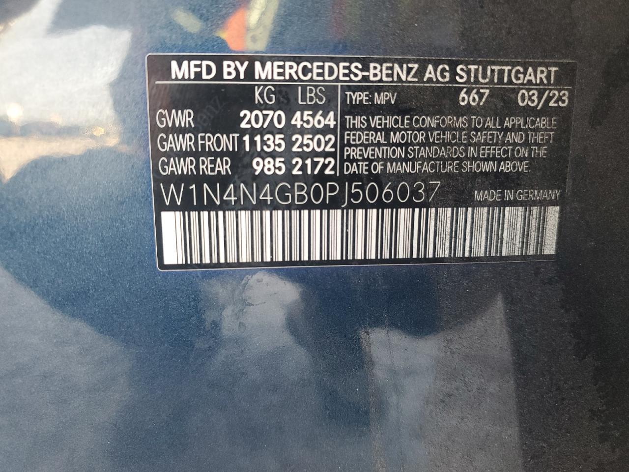 2023 Mercedes-Benz Gla 250 VIN: W1N4N4GB0PJ506037 Lot: 86445765