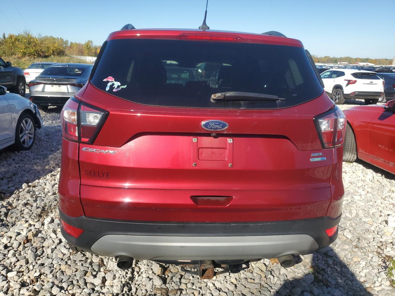 2018 Ford Escape Sel VIN: 1FMCU9HD7JUD43195 Lot: 87223775